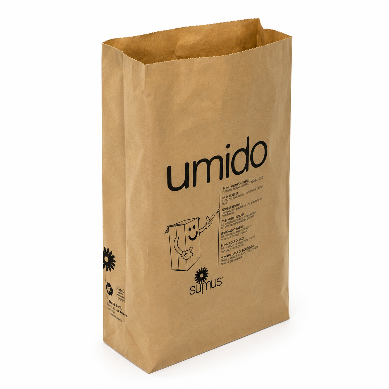 Kompostierbare Papiertüten  120 Liter